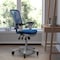 Flash Furniture Blue Mesh Multifunction Chair - Roller Wheels HL-0001-WH-BLUE-RLB-GG - alternate 1